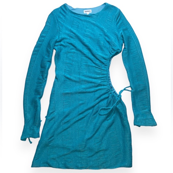 Teal Blue Superdown Cocktail Dress Medium NWT - Picture 3 of 5